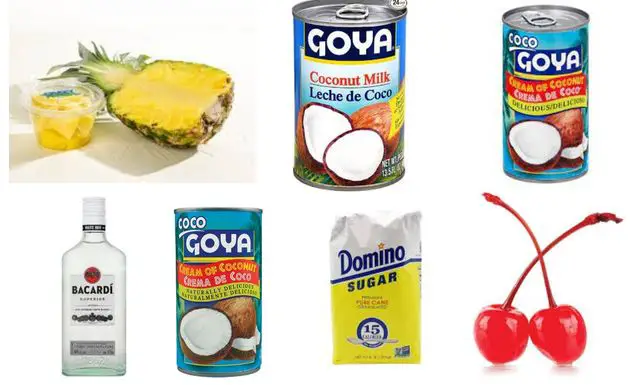 Goya Pina Colada Recipe Ingredients