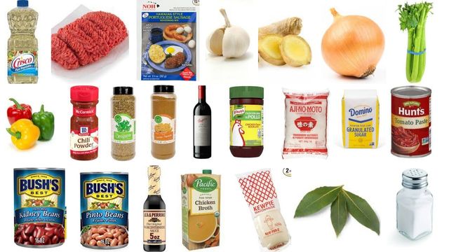 Zippy's Chili Recipe Ingredients