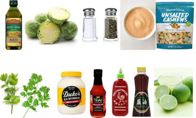 Cooper's Hawk Brussel Sprouts Recipe Ingredients