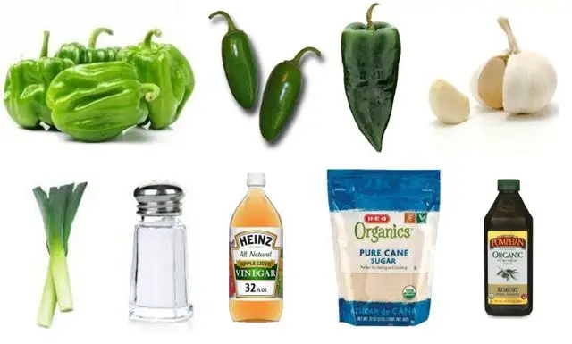 Green Pepper Hot Sauce Recipe Ingredients