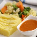 Mashed Potatoes And Vegetables For Side Street Inn Pork Chop