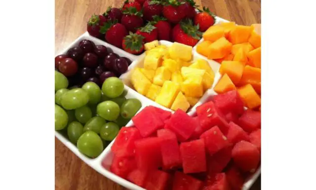 Fruits Platter For Pink Panty Pull Down Drink As a Side