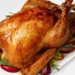 Roasted Turkey For Aunt Jemima Cornbread Dressing As A Side Dish