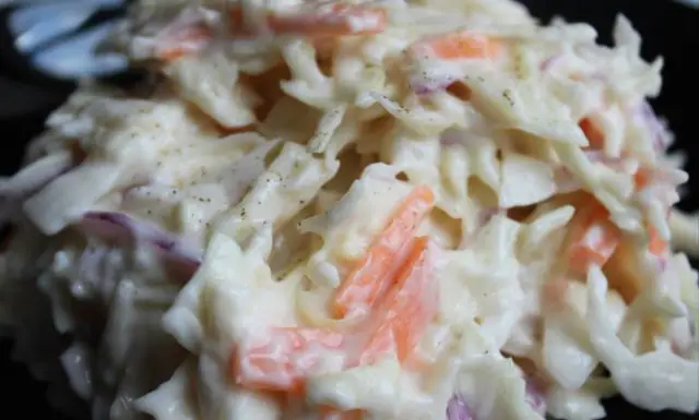 Creamy Coleslaw For Eddie V's Crab Cake As A Side Dish