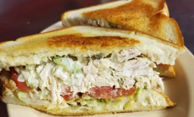 Sandwich Made With Ukrops Chicken Salad