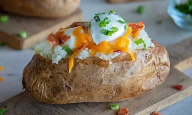Baked Potato For Wards Chili As A Side Dish