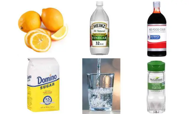 Red Syrup Lemons Recipe Ingredients