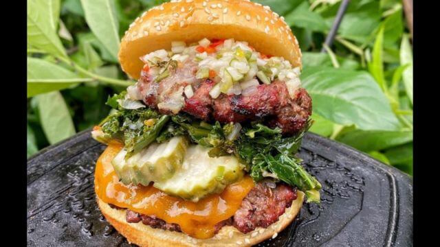 Grillo’s Pickles Burger made With Grillo's Pickles