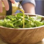 Longhorn White Balsamic Vinaigrette Recipe Longhorn White Balsamic Vinaigrette Mixing With Salad