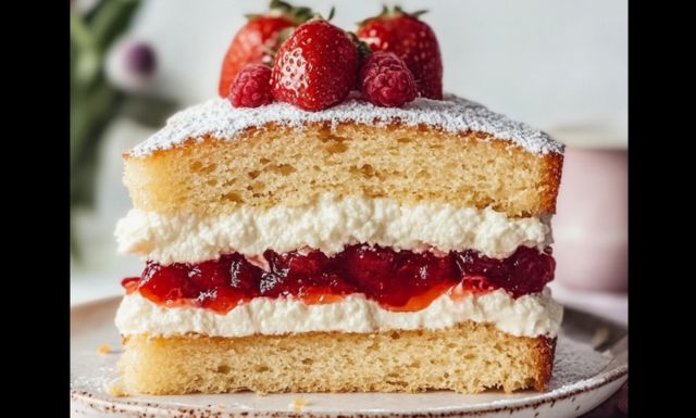 Light Sponge Cake Slices For Pina Colada Mousse