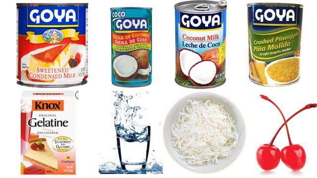 Pina Colada Mousse Recipe Ingredients