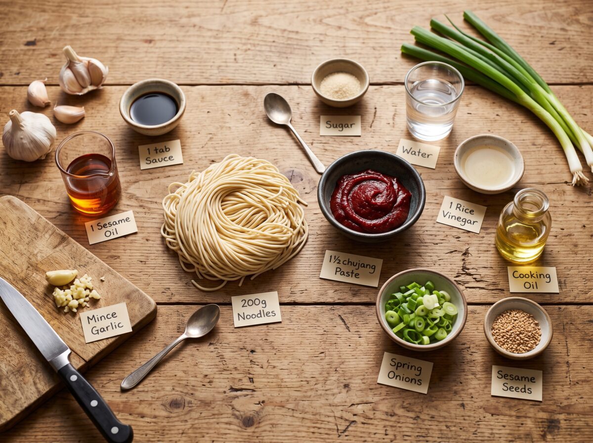 Gochujang Noodles Recipe Ingredients