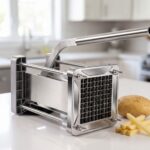 Sopito French Fry Cutter with stainless steel cutting grid and lever